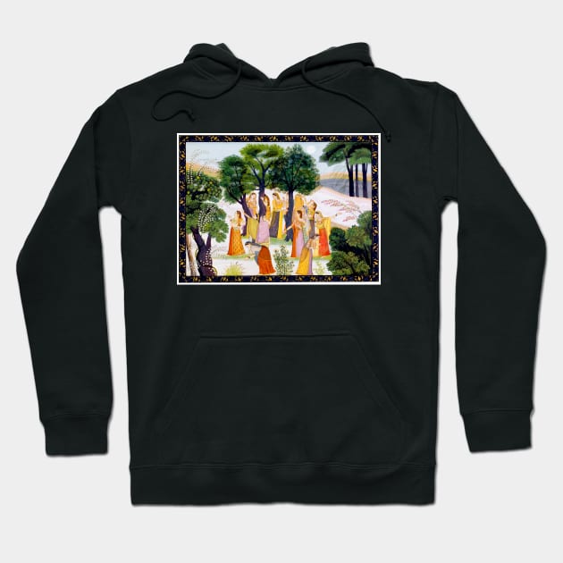 The Gopis Search For Krishna 1780 Bhagavata Purana Hoodie by rocketshipretro